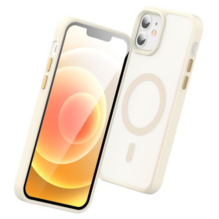 Bild 3, ColorPop ColorPop iPhone 12/12 Pro Skal CH MagSafe Matt Off White - Teknikhallen.se