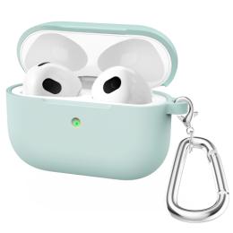  AirPods 3 Skal Silikon Med Krok Blå - Teknikhallen.se