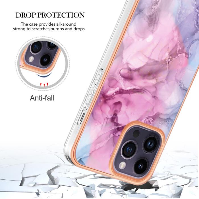 Bild 5,  iPhone 16 Pro Max Skal TPU Marmor Rosa - Teknikhallen.se