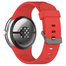  Google Pixel Watch 4 / 3 45 mm Armband Silikon R&ouml;d - Teknikhallen.se