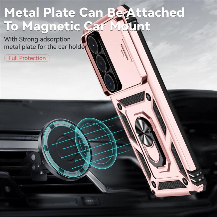 Bild 5,  Samsung Galaxy S26 Ultra Skal CamShield Ring Hybrid Roséguld - Teknikhallen.se