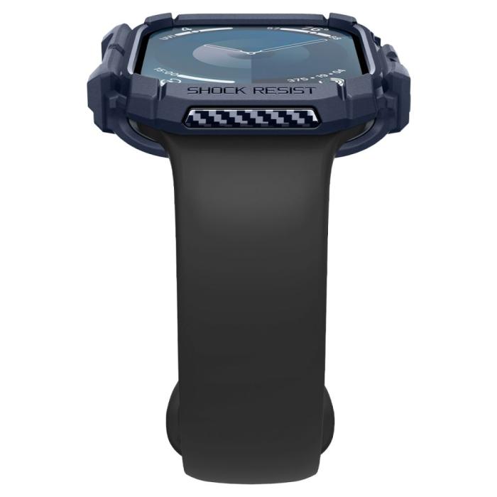 Bild 6, Spigen Spigen Apple Watch 11/10 46 mm Skal Rugged Armor Navy Blue - Teknikhallen.se