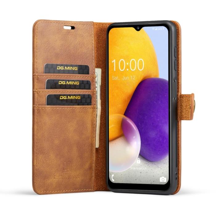 Bild 4, DG.MING DG.MING Samsung Galaxy A13 4G 2in1 Magnet Fodral / Skal Brun - Teknikhallen.se