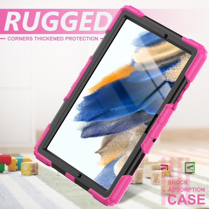 Bild 4,  Galaxy Tab A8 10.5 Skal Shockproof Hybrid Kickstand Strap - Teknikhallen.se