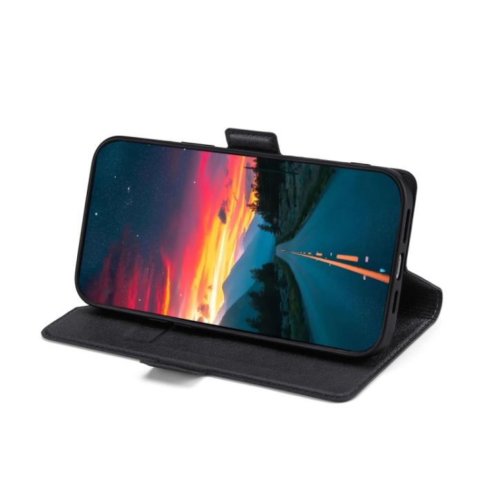 Bild 4,  Motorola Moto G73 5G Fodral Slim Läder Svart - Teknikhallen.se
