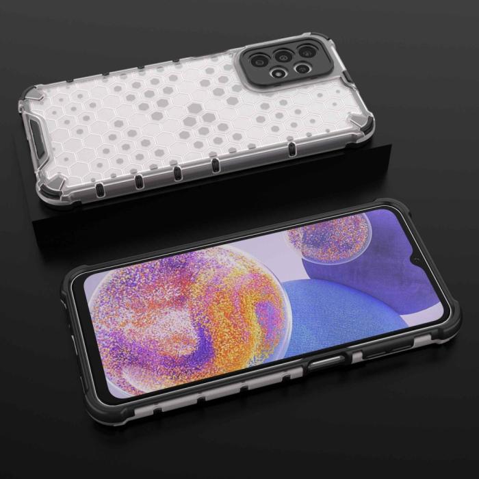 Bild 4,  Samsung Galaxy A23 5G Skal Honeycomb Shockproof Grå - Teknikhallen.se