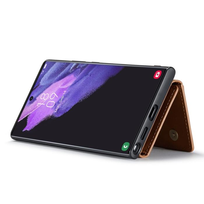 Bild 2, DG.MING DG.MING Galaxy S23 Ultra Skal Med Magnetisk Plånbok Brun - Teknikhallen.se