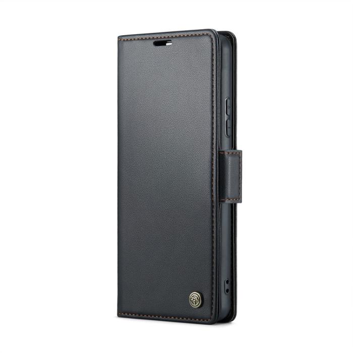 Bild 2, CASEME CASEME Redmi Note 14 Pro/Pro Plus 5G Fodral RFID Läder Svart - Teknikhallen.se