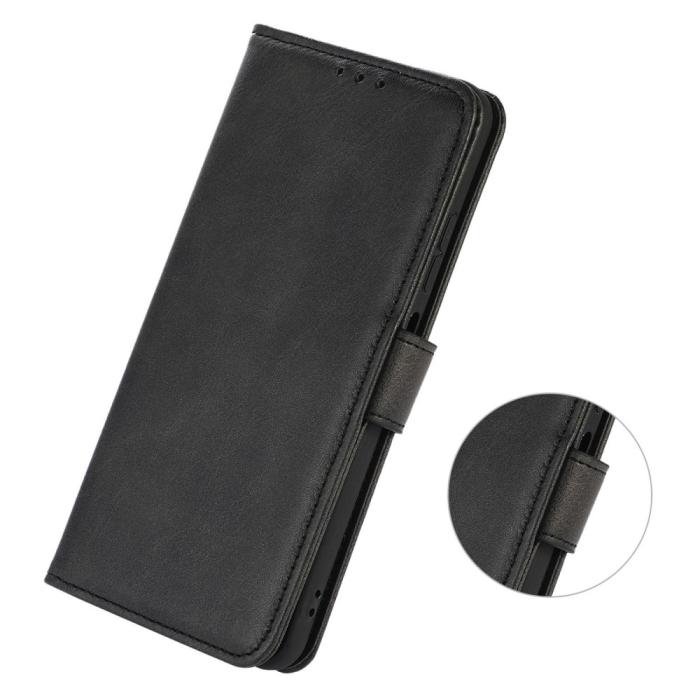 Bild 4,  Xiaomi 12T / 12T Pro Fodral Solid Läder Svart - Teknikhallen.se