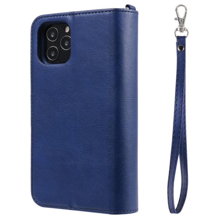 Bild 5,  iPhone 12 / 12 Pro - 2in1 Magnet Skal / Plånboksfodral - Blå - Teknikhallen.se