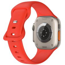 ColorPop Silikon Armband Butterfly Apple Watch 42/41/40/38 mm (M/L) R&ouml;d - Teknikhallen.se