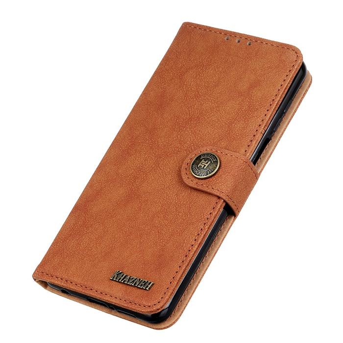 Bild 6, KHAZNEH KHAZNEH Xiaomi Redmi Note 11 4G Fodral Split Läder Brun - Teknikhallen.se