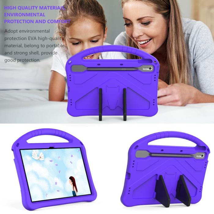 Bild 3,  Lenovo Tab P11 Pro Gen 2 Skal EVA Shockproof för Barn Lila - Teknikhallen.se