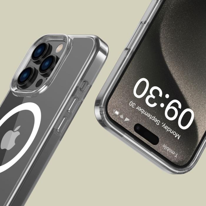 Bild 3, Tech-Protect Tech-Protect iPhone 16 Pro Skal MagSafe FlexAir Hybrid Transparent - Teknikhallen.se