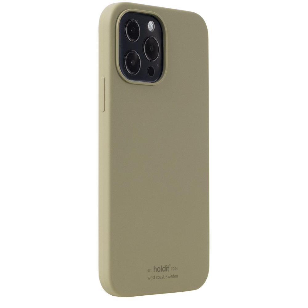 holdit holdit iPhone 13 Pro Max Mobilskal Silikon Khaki Green - Teknikhallen.se