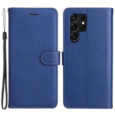  Samsung Galaxy S22 Ultra Fodral L&auml;der Bl&aring; - Teknikhallen.se