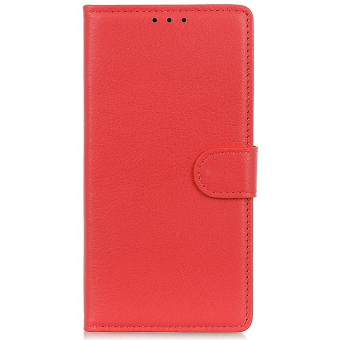 Bild 6,  Samsung Galaxy A35 5G Fodral Litchi Läder Röd - Teknikhallen.se