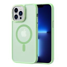  iPhone 13 Pro Max Skal MagSafe Hybrid Matt Matcha Green - Teknikhallen.se