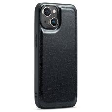 DG.MING DG.MING iPhone 15 Skal L&auml;der Glitter Svart - Teknikhallen.se