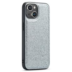 DG.MING DG.MING iPhone 15 Skal L&auml;der Glitter Silver - Teknikhallen.se