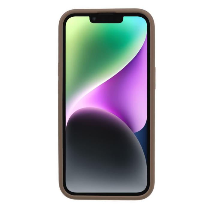 Bild 2,  iPhone 15 Skal Liquid Silikon Khaki - Teknikhallen.se