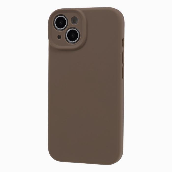 Bild 3,  iPhone 15 Skal Liquid Silikon Khaki - Teknikhallen.se