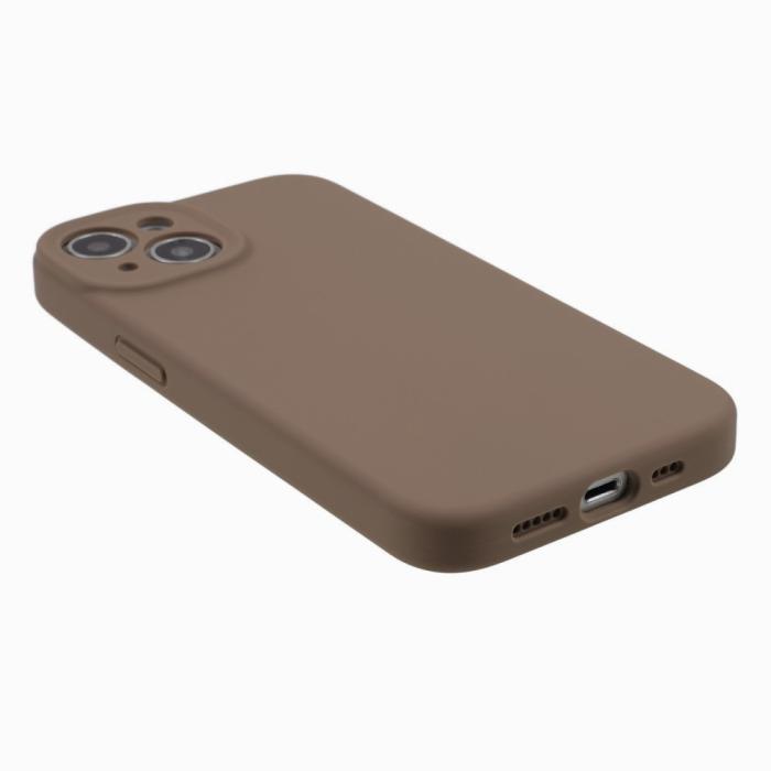 Bild 5,  iPhone 15 Skal Liquid Silikon Khaki - Teknikhallen.se