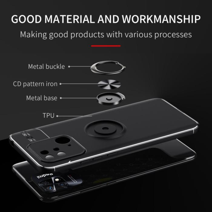 Bild 3,  Xiaomi Redmi 10C Skal Ring Blå - Teknikhallen.se