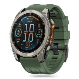 Tech-Protect Tech-Protect Garmin Fenix 5/6/6 Pro/7/8/E 47 mm Armband Silicone Army Green - Teknikhallen.se