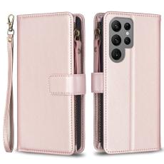  Galaxy S24 Ultra Fodral Flerkort Multifunktionell Ros&eacute;guld - Teknikhallen.se