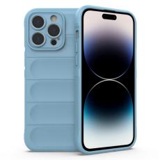  iPhone 14 Pro Skal Magic Shield TPU Ljus Bl&aring; - Teknikhallen.se