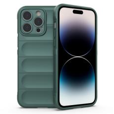  iPhone 14 Pro Skal Magic Shield TPU M&ouml;rk Gr&ouml;n - Teknikhallen.se