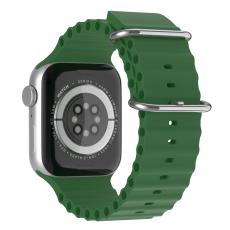 ColorPop Apple Watch 42/41/40/38 mm Armband Ocean Wave Army Green - Teknikhallen.se