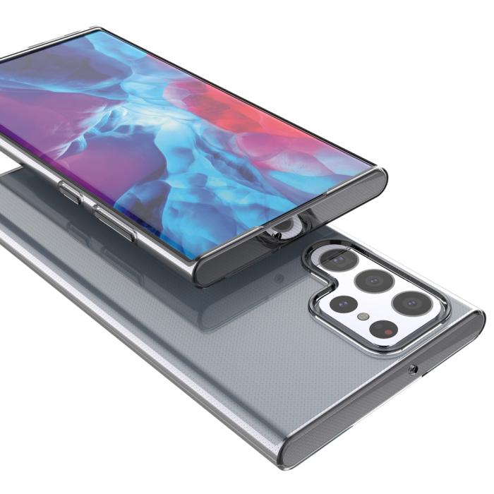 Bild 6,  Samsung Galaxy S22 Ultra Skal TPU Transparent - Teknikhallen.se