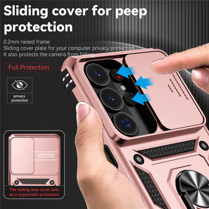 Bild 6,  Samsung Galaxy S26 Ultra Skal CamShield Ring Hybrid Roséguld - Teknikhallen.se