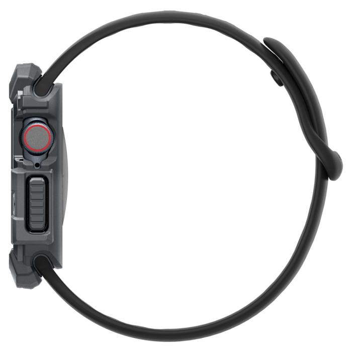 Bild 5, Spigen Spigen Apple Watch 11/10 46 mm Skal Rugged Armor Mörk Grå - Teknikhallen.se