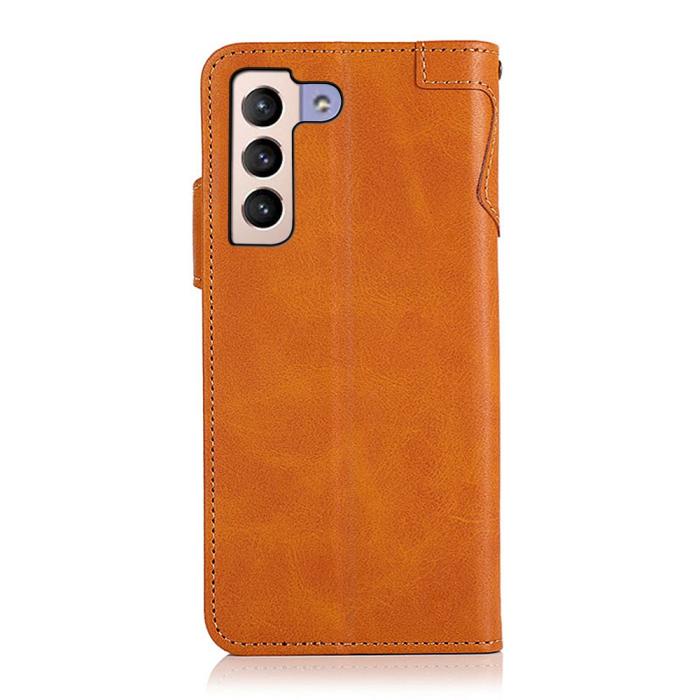 Bild 3, KHAZNEH KHAZNEH Samsung Galaxy S22 Plus Fodral Magnetisk Mässing Brun - Teknikhallen.se