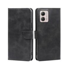 Motorola Moto G13 / G23 / G53 5G Fodral Solid L&auml;der Svart - Teknikhallen.se