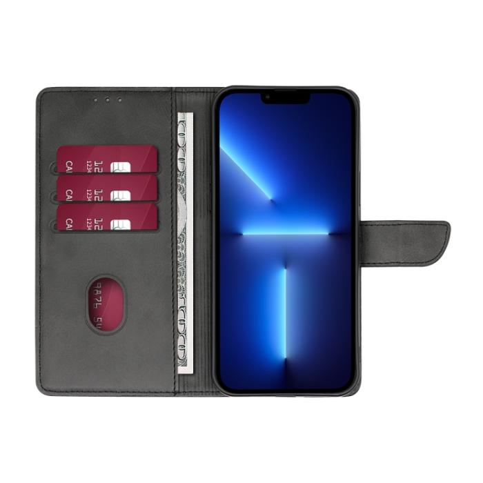 Bild 3,  Motorola Moto G13 / G23 / G53 5G Fodral Solid Läder Svart - Teknikhallen.se