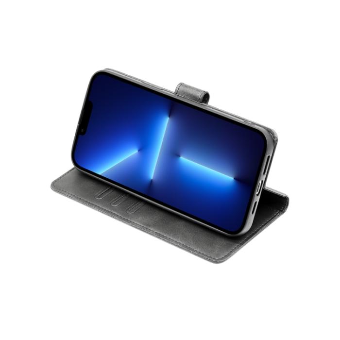 Bild 4,  Motorola Moto G13 / G23 / G53 5G Fodral Solid Läder Svart - Teknikhallen.se