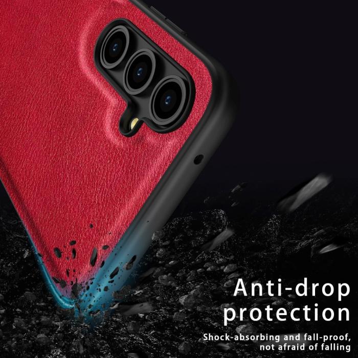 Bild 4,  Samsung Galaxy A05s 4G Skal Läderbelagt Blå - Teknikhallen.se