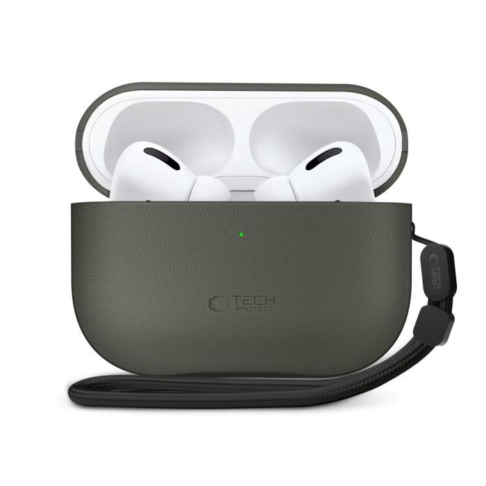 Bild 2, Tech-Protect Tech-Protect AirPods Pro 3 Skal NaturalFit Olive Green - Teknikhallen.se