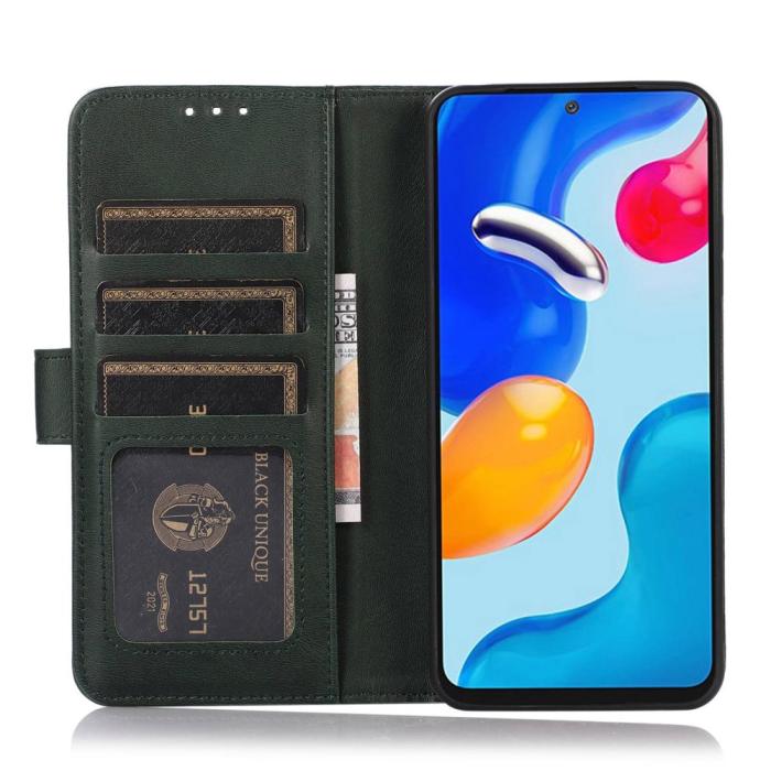 Bild 2,  Xiaomi 12T / 12T Pro Fodral Solid Läder Grön - Teknikhallen.se