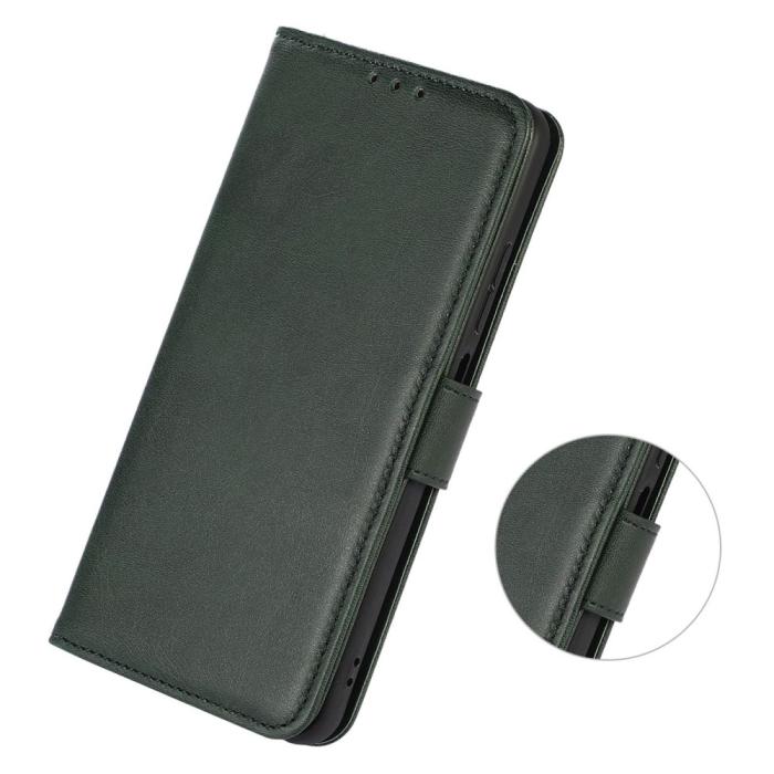 Bild 4,  Xiaomi 12T / 12T Pro Fodral Solid Läder Grön - Teknikhallen.se