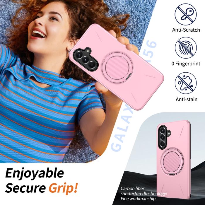 Bild 2,  Samsung Galaxy A27 5G Skal Magsafe Kickstand Rosa - Teknikhallen.se