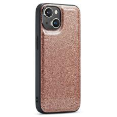 DG.MING DG.MING iPhone 15 Skal L&auml;der Glitter Guld - Teknikhallen.se