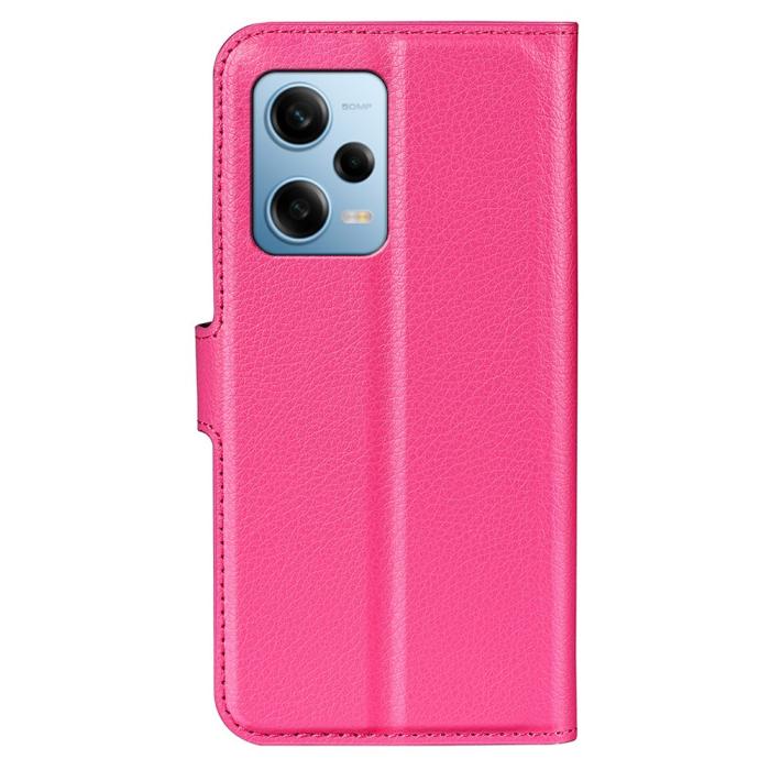 Bild 6,  Xiaomi Redmi Note 12 Pro 5G Fodral Litchi Läder Rosa - Teknikhallen.se