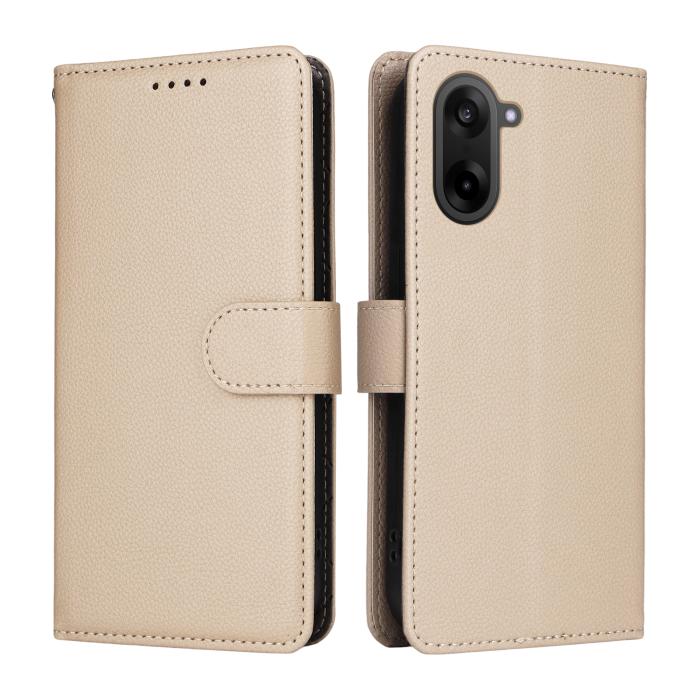 Bild 2,  OnePlus Nord CE5 Plånboksfodral Läder Beige - Teknikhallen.se