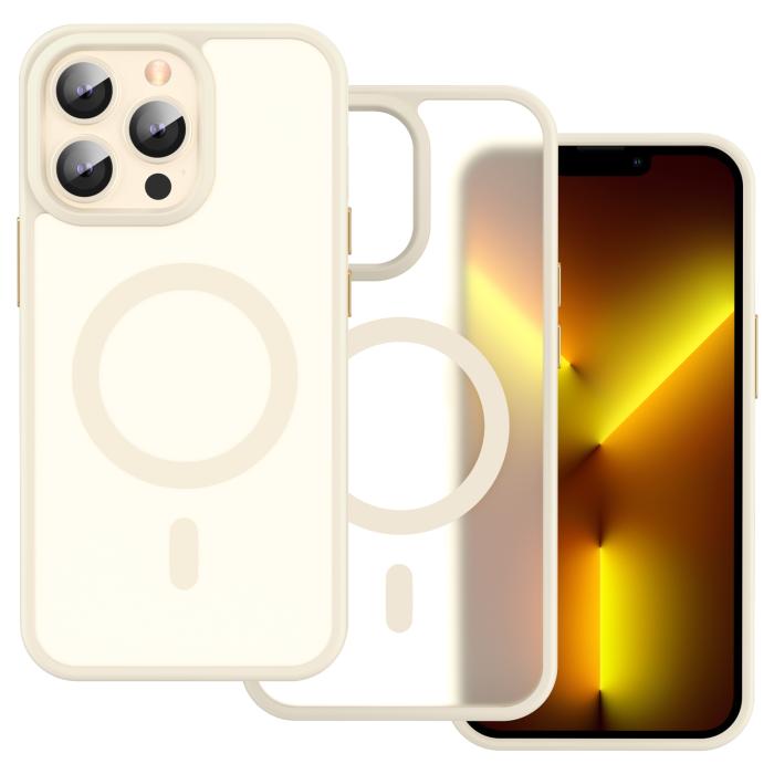 Bild 2, ColorPop ColorPop iPhone 13 Pro Max Skal CH MagSafe Matt Off White - Teknikhallen.se