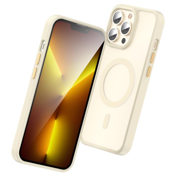 Bild 3, ColorPop ColorPop iPhone 13 Pro Max Skal CH MagSafe Matt Off White - Teknikhallen.se